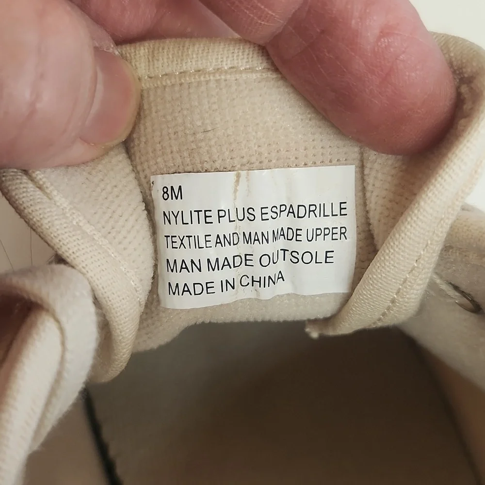 Tretorn Nylite plus espadrille EUC size 8
